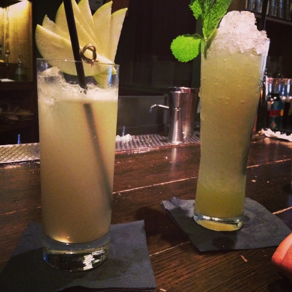 Left: East of Eden, Right: Chartreuse Swizzle