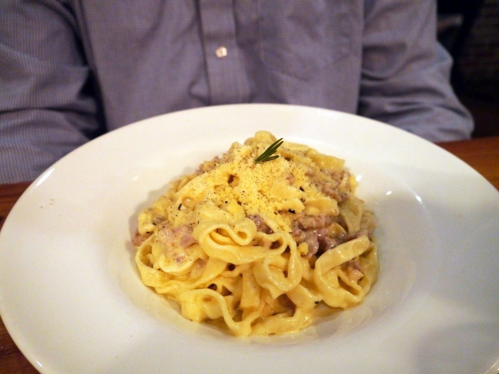 Tagliatelle with rosemary and fennel sausage